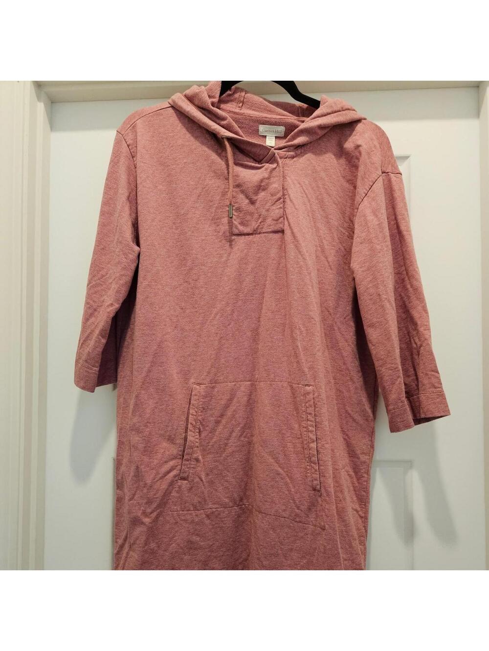Garnet Hill Women's Pink and Burgundy Dress